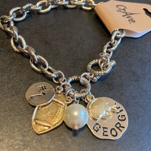Georgia‎ Bulldogs Football Charm Bracelet